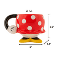 Disney Minnie Mouse Coffee Mug Ceramic Tea Cup in Gift Box 12 fl oz