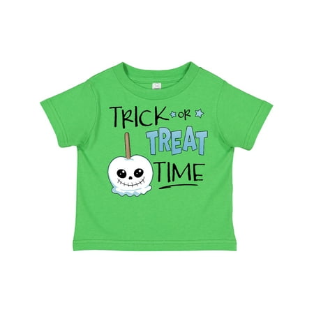 

Inktastic Halloween Trick or Treat Time Skull Faced Candy Apple Gift Toddler Boy or Toddler Girl T-Shirt