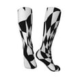 thumbnail image 4 of Balery 3D Vortex Illusion Printed Novelty Socks Men's Women's Crew Socks Sports Socks Knee High Socks Cotton Socks Quirky and Cool Socks, 4 of 9