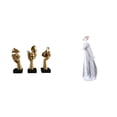 thumbnail image 1 of Estatuas De Resina De Pensadores Y Figura De Cerámica De Niña. Esculturas De Arte Abstracto. Estatua Moderna De Porcelana De Una Dama Para Decorar La Oficina, La Sala De Estar O Una, 1 of 8
