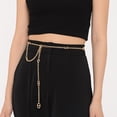thumbnail image 1 of Runquan Mode Femmes Taille Ceinture Ceinture pour Jeans Robe Vêtements Accessoires Or, 1 of 8