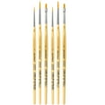 thumbnail image 2 of da Vinci JUNIOR Synthetics Miniature Brushes, Synthetic, Acrylic & Tempera, Assorted, 3 Per Set, 2 Sets, 2 of 3