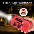 thumbnail image 2 of Emergency Radio Hand Crank & Solar Powered, Portable Radio AM FM WB NOAA Weather Radio, 2 of 9