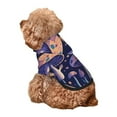 thumbnail image 5 of Fotbe Floral Hippie Mushrooms Print Small Dog Sweater Hoodies Pet Grey Hooded Soft Fleece Sweatshirts with Pocket Fall Winter Puppy Cat Sweaters Warm Clothes-X-Small, 5 of 7