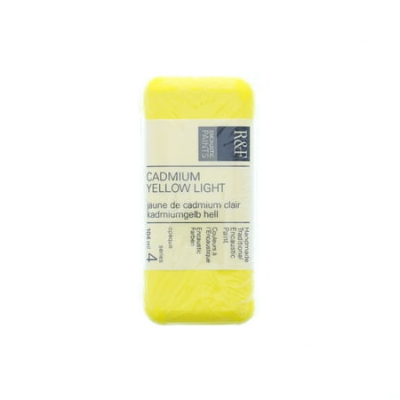 UPC: 0836943001411 | R&F Handmade Paints Encaustic Paint Cake  104ml  Cadmium Yellow Light