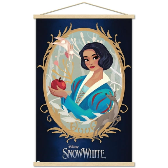 Disney Snow White: Live Action - Illustrated Snow White Wall Poster with Magnetic Frame, 22.375" x 34"