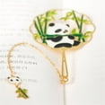 thumbnail image 5 of Chinese Style Metal Retro Panda Bookmark Metal Pendant Hollow Book Clip Tassel Pagination Mark Stationery Gift School Supplies, 5 of 8