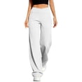 thumbnail image 2 of SBYOJLPB Women's Loose Yoga Pants Casual Solid Color Elastic Comfortable Fitness Pants Yoga Pants with Pocket, 2 of 9