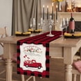 thumbnail image 2 of Table Runners 72 Inches Long Dress Scarves, Valentine's Day Farmhouse Kitchen Table Runner, Coffee Tablerunners, Floral Love Heart Romantic Roses Plaid 14x72 Inch, 2 of 9
