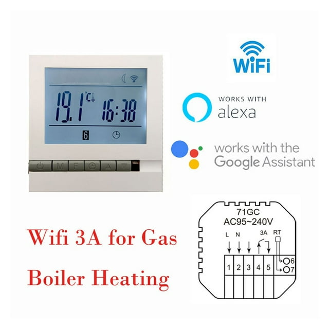 Wifi Thermostat Remote Controller Tuya Smart Home Intelligent Room Temperature Smart Thermostat Home ,Easy to Install