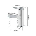 thumbnail image 4 of KAIYING Robinet de Lavabo de Salle de Bain à une Poignée avec Pulvérisateur Extractible, Bec Rotatif, Mitigeur de Lavabo à Bec Rétractable pour Eau Chaude et Froide (Régulier, Chrome et Blanc), 4 of 6