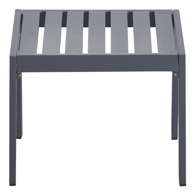 Pemberly Row Table d'Appoint Contemporain pour l'Extérieur en Gris Canon