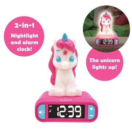 Unicorn Night light Alarm Clock with sounds