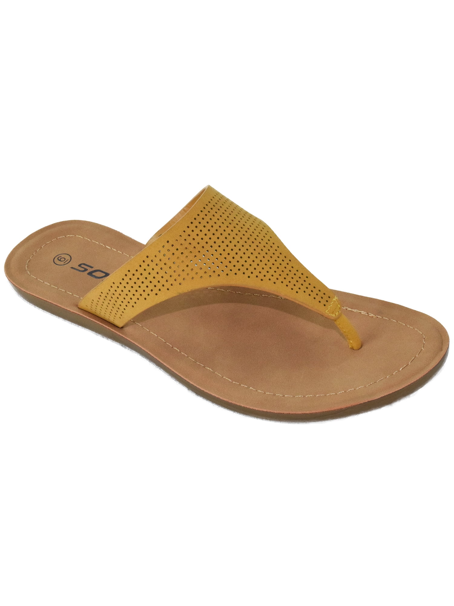 PARAGON Vertex Men's Mustard Brown Flip-Flops Foot Sandal Formal Flat Heel 