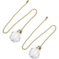 thumbnail image 1 of 2-pack fan light hanging chain crystal ceiling fan chain crystal ceiling fan zipper fan chain pendant pull light chain handle crystal ceiling fan pendant branch handle iron art safe and reliable 2-, 1 of 5