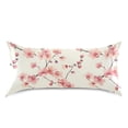 thumbnail image 3 of Satin Pillow Case Delicate Cherry Blossoms Standard Silk Pillow Cover for Hair and Skin Envelope Closure 20"x26", 3 of 9