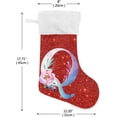 thumbnail image 2 of Giltter Personalized Christmas Stockings Letter Q Christmas Presonalized Large Stocking Sock, Set of 2 Xmas Party Winter Decor Candy Bag Family Holiday Gift, 17.7 Inch, 2 of 7