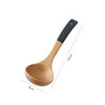 thumbnail image 6 of Dujiujun Wooden Spatula Soup Spoon with Ergonomic Handle Non-Slip Heat-Resistant Stir-Fry Pan Spatula Rice Spoon, 6 of 7