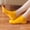 Yellow, variant on Fashion Compression Socks for Men's And Women's Universal Solid Color Non-Slip Floor Socks Yoga Tramp 50% off Clearance!