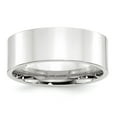 thumbnail image 1 of 14KW 8mm Standard Flat Comfort Fit Band Size 14 in 14k White Gold, 1 of 3
