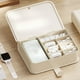 thumbnail image 5 of Caja de almacenamiento de escritorio con múltiples compartimentos, organizador de cables de datos de plástico simple para cargador, auriculares, funda de teléfono y película., 5 of 13