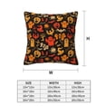 thumbnail image 3 of Halloween Throw Pillow Covers, halloween fun pumpkins Halloween Decorations Square Pillow Cases with Invisible Zipper for Bed Couch Sofa, Farmhouse Halloween Decor-2 Pack 12x12, 3 of 6
