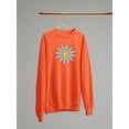 thumbnail image 3 of Smartprints Cute Daisy Flower Art Sweatshirt Women -Image by Shutterstock, Female Medium, 3 of 4