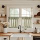 thumbnail image 1 of Cortinas JINCHAN de Lino para Cocina con Pliegues Pinzados 61x61 cm 2 Paneles, 1 of 9