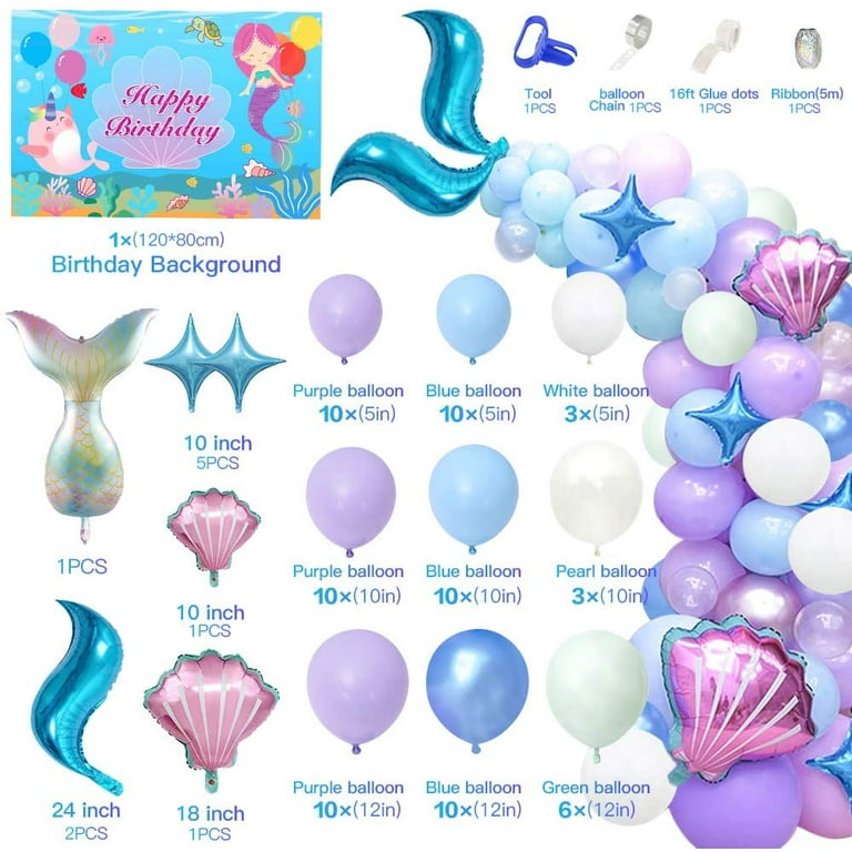 AYUQI Unicorn Birthday Decorations Girl DIY Birthday Party Decorations for  Kids Baby Shower