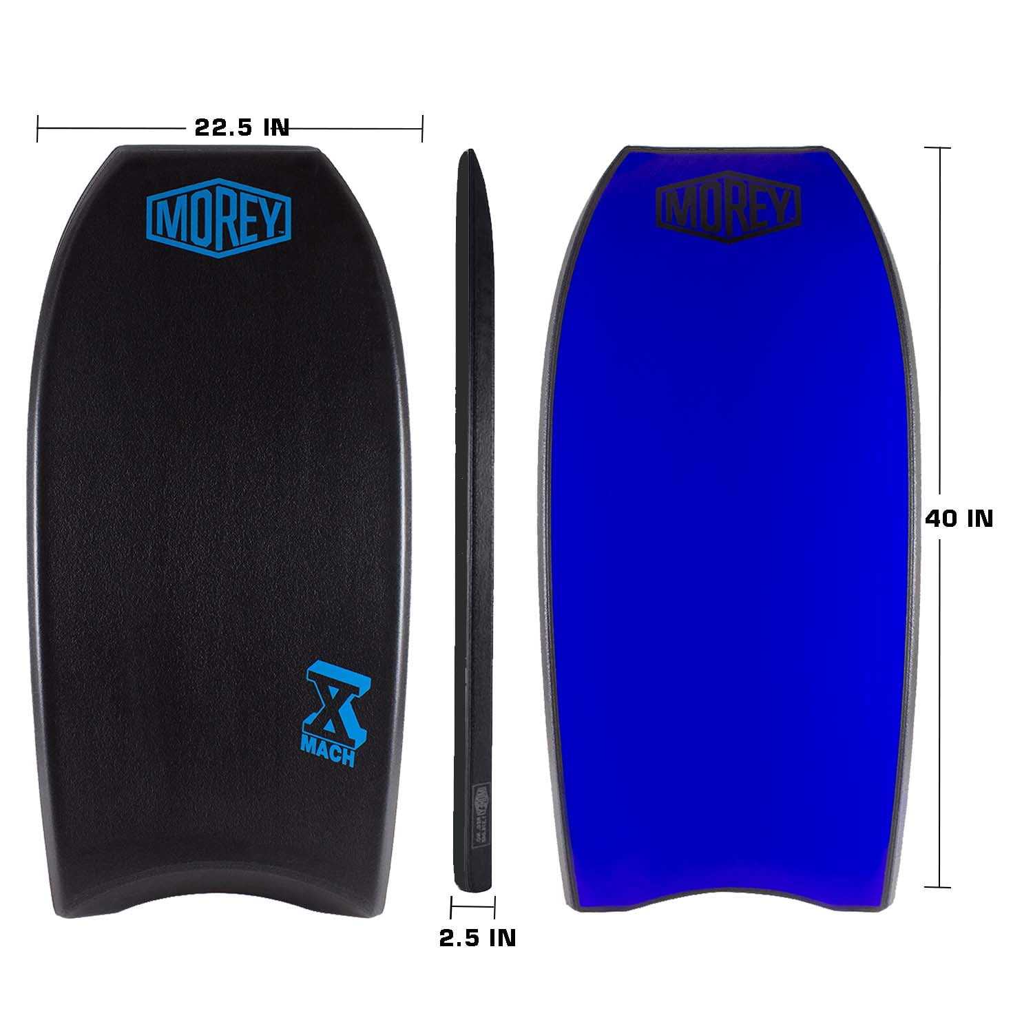 Morey Pro Series Mach 10 | 40 Inch | X-Flex Polypro Core & Mesh | Single Power Rod Stringer | Slick Bulbs & Crescent Tail | Surfboard River, Pool - Walmart.com