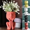 thumbnail image 1 of Travelwant Ceramic Flower Vase Modern Face Flower Vase Living Room Decorations, Human Think Face Ceramic Home Plants Flower Pot Vase for Home, Wedding, Christmas Decoration Gift, 1 of 4
