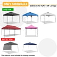 thumbnail image 3 of Outdoor Basic Canopy Tent Replacement Sidewalls for 12x12 Pop Up Canopy Water Resistant,99% UV Protection,4 Piece Sidewalls Only(Canopy Tent NOT Included),Black, 3 of 7