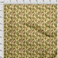 thumbnail image 4 of oneOone Cotton Silk Yellow Fabric Tropical Leaf Craft Projects Decor Fabric Printed By The Yard 42 Inch Wide, 4 of 5