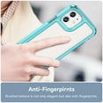 thumbnail image 6 of Feishell Clear Case for iPhone 12 6.1 inch,Shockproof Hybrid Soft TPU Bumper Anti-Scratch Hard Acrylic Back Transparent Slim Phone Case Cover for iPhone 12,Skyblue, 6 of 8