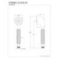 thumbnail image 2 of Kingston Brass Restoration Hand Shower, 2 of 2