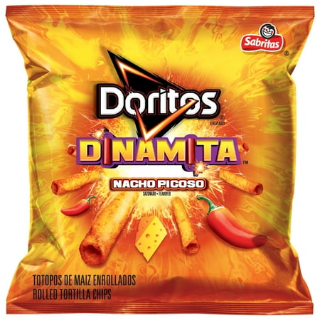 Doritos Dinamita Nacho Picoso Rolled Tortilla Chips, 1.125 oz Bag