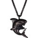 thumbnail image 1 of Colgante de tiburón, joyería animal, collar para hombres y niños con acero inoxidable, chapado en oro y negro oso de fresa Electrónica, 1 of 5