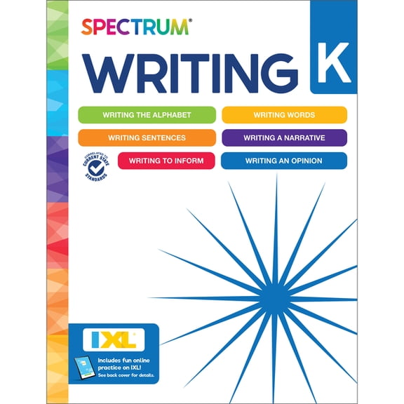 Spectrum Spectrum Writing Workbook, Grade K, (Paperback)