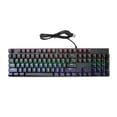 thumbnail image 1 of Teclado retroiluminado LED, teclado mecánico de 104 teclas Teclas de teclado con cable Teclado retroiluminado LED impulsado por el rendimiento, 1 of 8