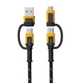 thumbnail image 1 of Cable DEWALT 4 en 1 tipo C/Micro USB/USB para iPhone 16 15 iPad, 1 of 9