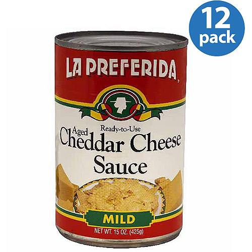 La Preferida Mild Aged Cheddar Cheese Sauce, 15 oz, (Pack of 12