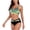 Green, variant on Hvot&aat Women's Two Piece Swimsuits Wrap Front Bikini Fashionable Printed V Neck Padded Crisscross Tie Back Bathing Suit