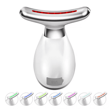 INSMART Red Light Therapy for Face, Red Light Therapy Wand, 7 Color Led Face Neck Massager for Skin Care,Neck Beauty Device Anti Wrinkle Skin Care Tools(Upgrade)