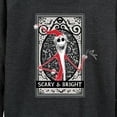 thumbnail image 3 of The Nightmare Before Christmas - Scary And Bright - Women's Lightweight French Terry Long Sleeve Shirt, 3 of 5