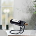 thumbnail image 1 of Elegant Pearl Necklace Style Suspended Wine Rack for Red Wine Bottles, Home Desktop Decoration, Sturdy Steel Material, Rust-Resistant Finish, Stable and Secure for Any Occasion, 1 of 4
