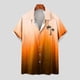 thumbnail image 2 of Mens Manga Corta Botón Abajo Camisas Botones Casuales Imprimir Blusa Turndown, Camisa de Poliéster para la Fiesta, los Negocios Y el Uso Casual Diario, 2 of 5