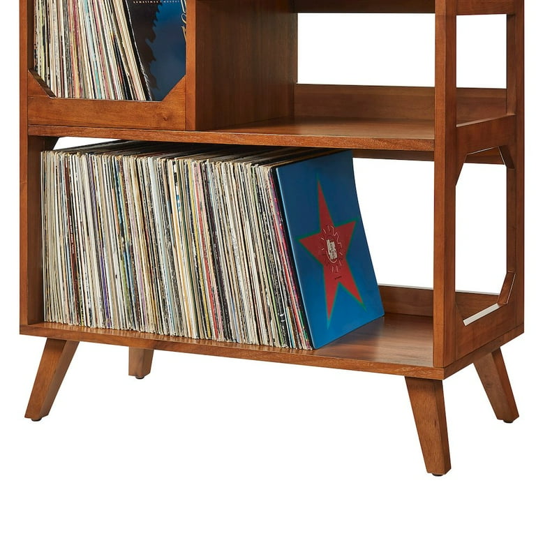 Crosley Furniture Asheville Mid-Century Modern Media Console Record Player Stand, Storage for Vinyl Records