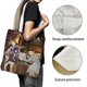 thumbnail image 3 of The Colors Within Bolso de tela con estampado de lienzo para mujer, bolsa de compras reutilizable y estética, con cremallera interior, regalo para mujer,38*45cm., 3 of 6