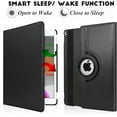 thumbnail image 3 of Compatible con el nuevo iPad 9.7 2018 2017 / iPad Air 2 - (Negro) Funda protectora con soporte giratorio de 360 ​​grados y suspensión automática para, 3 of 3
