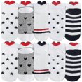 thumbnail image 1 of Women's Cotton 10 Pairs Heart Pattern Multicolored, 1 of 5